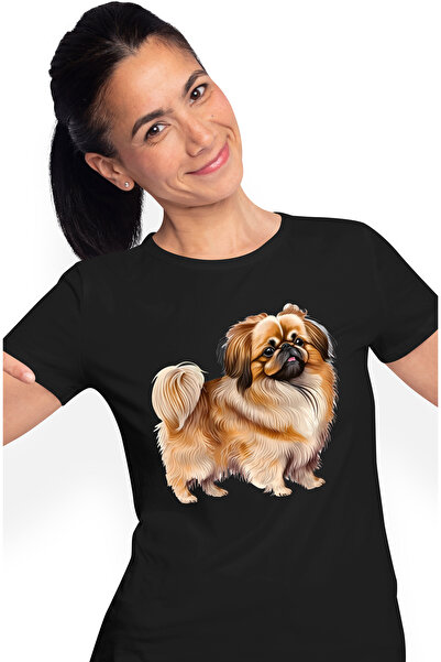 StoryGift Romania Tricou Femei cu un catel blanos, de talie mica, ilustratie,...