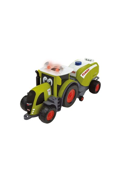 CLAAS Set vehicule de jucarie Claas, tractor Axion 870 cu balotiera Rollant 540, cu sunete, multicolor