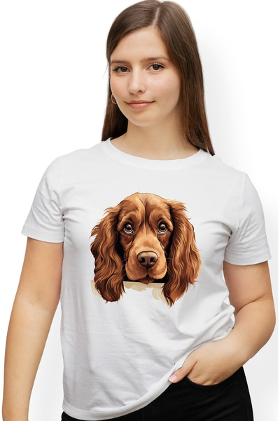 StoryGift Romania Tricou Femei cu o catelusa sfioasa, ilustratie, timida, nu ...