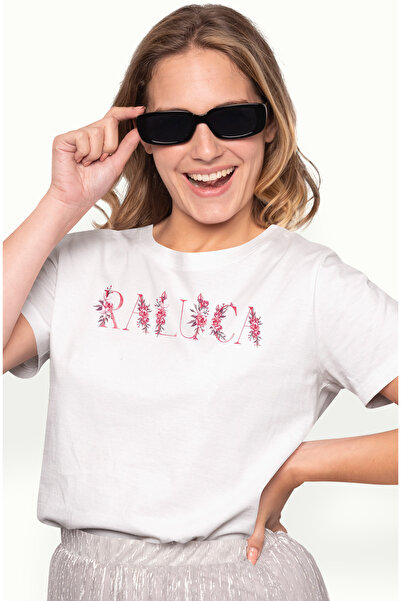 StoryGift Romania Tricou Femei Cu Numele Raluca, Floral, Colorat, Creativ, Fr...