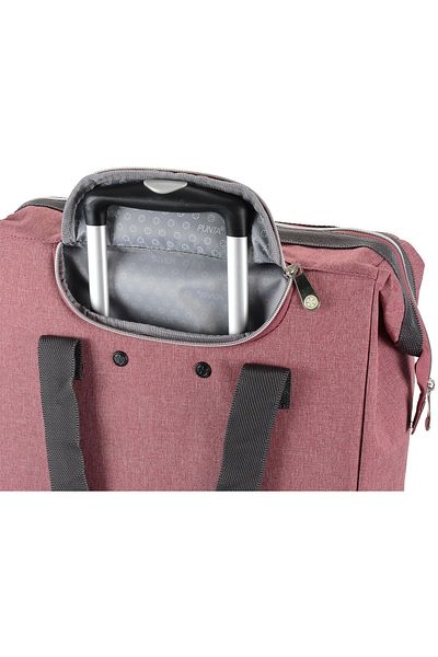 Punta Shopping Bag With Wheels F10303, 62 X 38 X 28 Cm, 40 L, Red