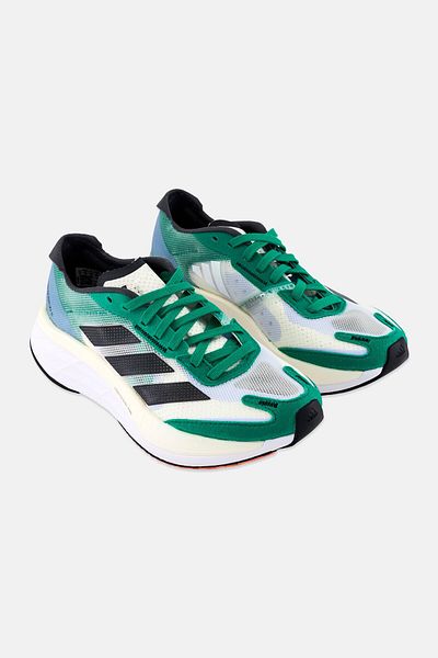 adidas Kids Boy Adizero Boston 11 Lace Up Running Shoes, Multicolor