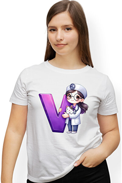 StoryGift Romania Tricou Femei cu o doctorita veterinara, ilustratie, tine li...