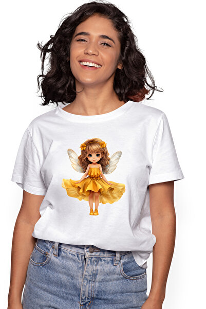 StoryGift Romania Tricou Femei cu o fetita dragalasa cu aripi de fluture, zan...