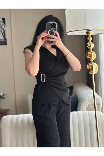 SANDY FASHİON Toka Detay Takım