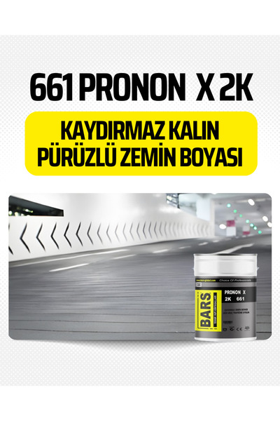 BARS Kaydırmaz Kalın Pürüzlü Zemin Boyası (Ağır Araç Trafiğine Uygun)