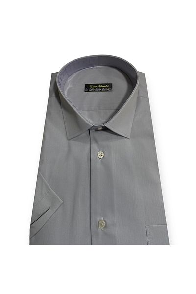 Sadık Collection Two Hands Men's Classic Large Size Short Sleeve Pocket Shirt 1251