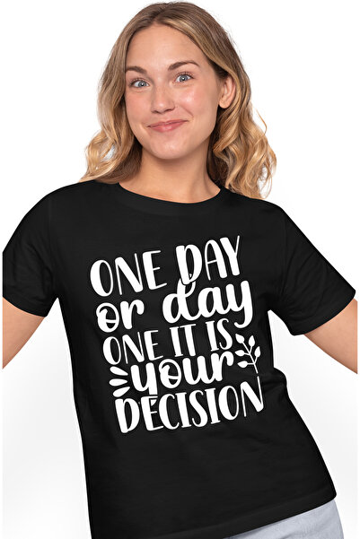 StoryGift Romania Tricou Femei cu mesaj din care reiese ca depinde de tine da...