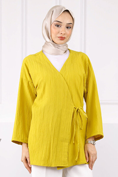 İmajButik Κιμονό με πράσινο λαδί