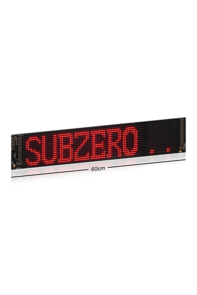 Subzero LD30 60 cm Kayar LED Yazı Paneli