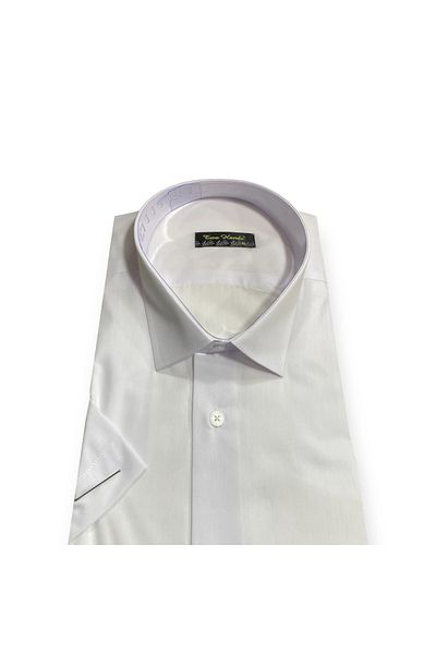 Sadık Collection Two Hands Men's Classic Large Size Short Sleeve Pocket Shirt 1251