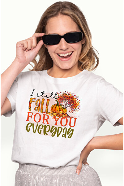 StoryGift Romania Tricou Femei cu mesajul "I still Fall for you everyday", to...