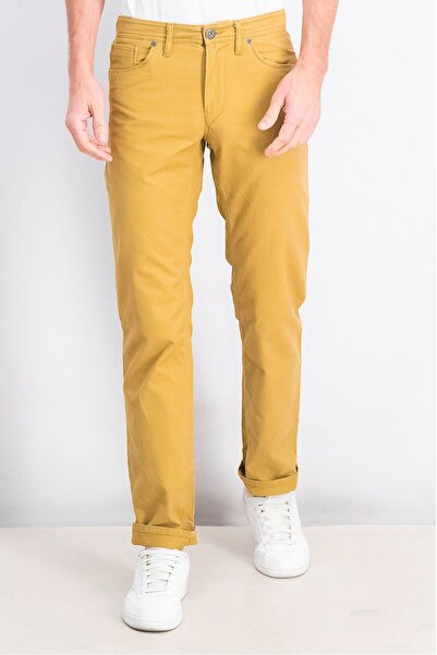 Timberland Men Straight Fit Solid Chino Pants, Tan