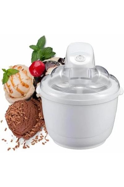 DLC Ice Cream Maker, 1500 ml Capacity, Sorbet and Frozen Yoghurt Maker, 20-40 Minutes Preparation Time,