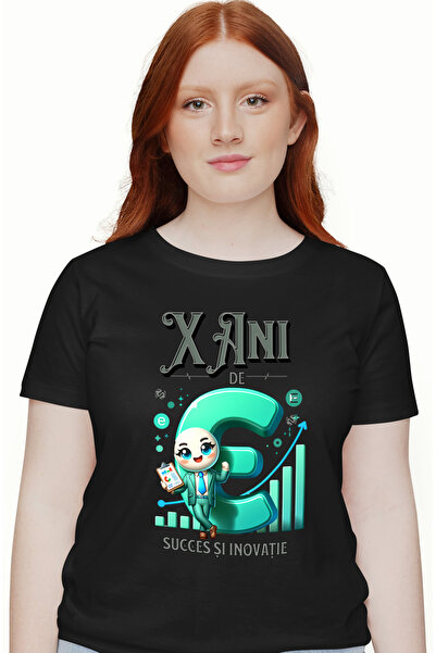 StoryGift Romania Tricou Femei Aniversare Afacere X Ani de succes si inovatie...