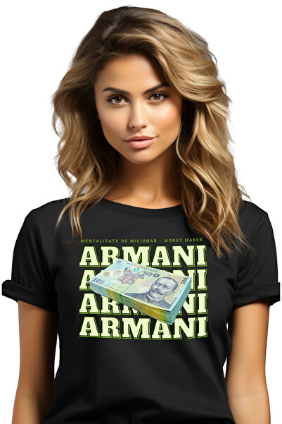 StoryGift Romania Tricou Femei - 100 Lei Romanesti, Cu Imprimeu Pe Fata, 100%...