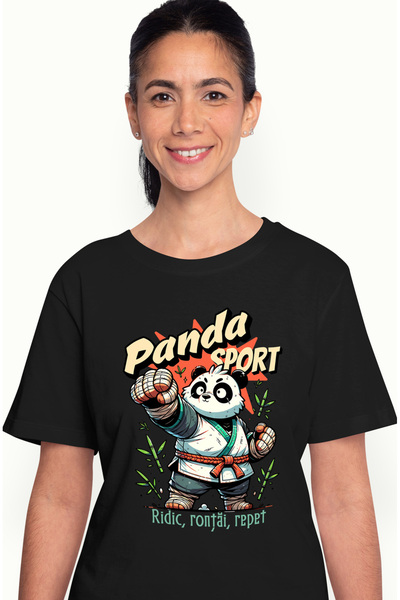 StoryGift Romania Tricou Femei panda sport ridic rontai repet animal salbatic...