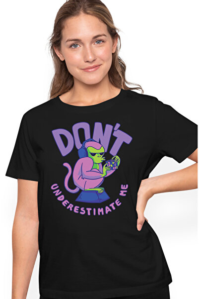 StoryGift Romania Tricou Femei Nu ma Subestima, Cu Mesajul in Engleza Don't U...