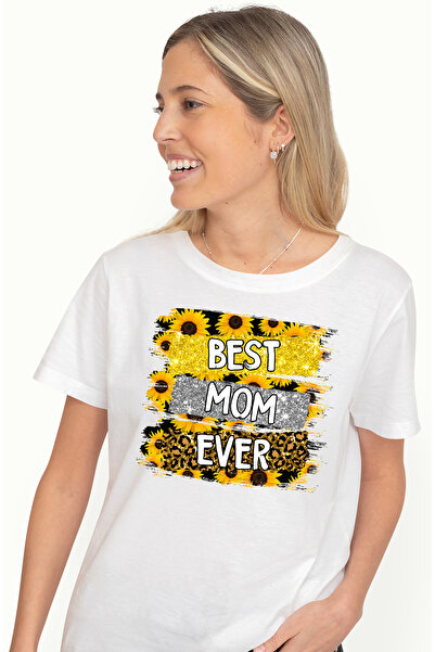 StoryGift Romania Tricou Femei cu mesajul "Best mom ever", cea mai buna mama ...