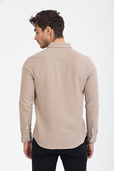 Klothy ERKEK %100 PAMUK YIKAMALI SLİM FİT GÖMLEK