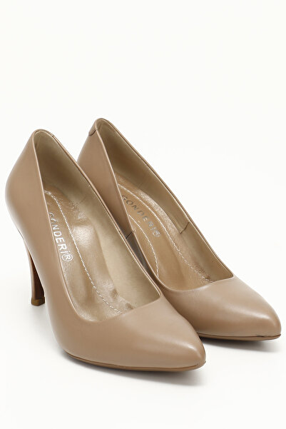 GÖNDERİ(R) Women's Mink Antique Pointed Toe Thin Heels Genuine Leather Stiletto