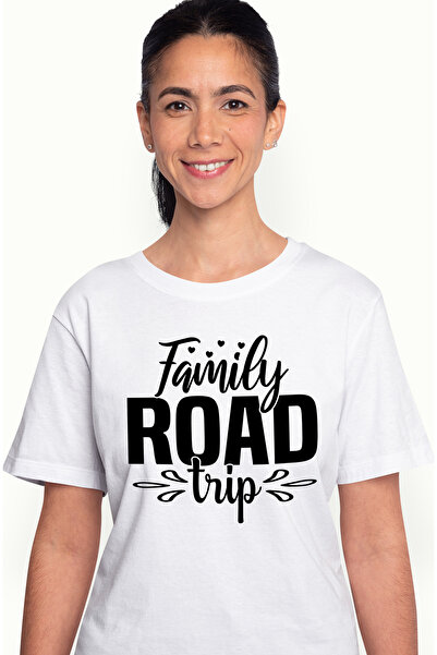 StoryGift Romania Tricou Femei cu inimioare si mesajul in engleza "Family roa...
