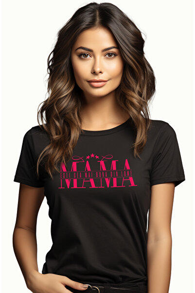 StoryGift Romania Tricou Femei MAMA - Cea Mai Buna Din Lume, cu imprimeu pe F...