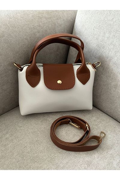 RumyaCollection Women's Mini Party Hand and Shoulder Bag White