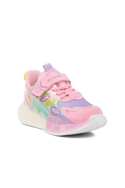 WALKWAY Pink-Yellow Children's Sports Shoes Ruffon 2480 F