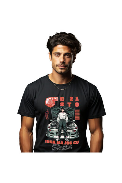 StoryGift Romania Tricou Barbati cu Fata Stil Anime Tinuta Stradala Pasionat ...