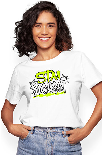 StoryGift Romania Tricou Femei Stai Focusat Mesaj Motivational Text In Romana...