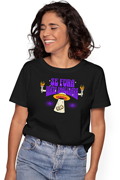 StoryGift Romania Tricou Femei se fura viata imaginara extraterestru telefon ...