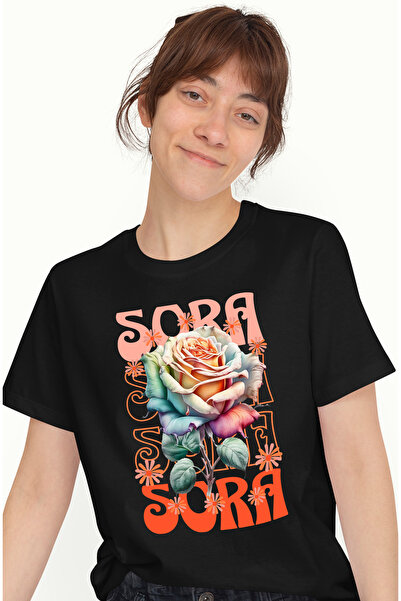 StoryGift Romania Tricou Femei Sora - Trandafir Floare, cu imprimeu pe Fata, ...