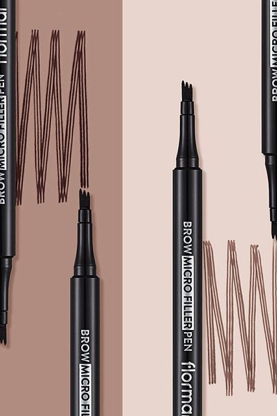 Flormar قلم حواجب سائل برأس فرشاة (بني متوسط) - قلم حواجب صغير - 002 Mdıum Brwn جديد -8682536038522