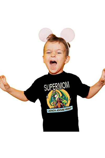 StoryGift Romania Tricou Copii cu Dragon Jocuri Video Cu Luptatoare razboinic...