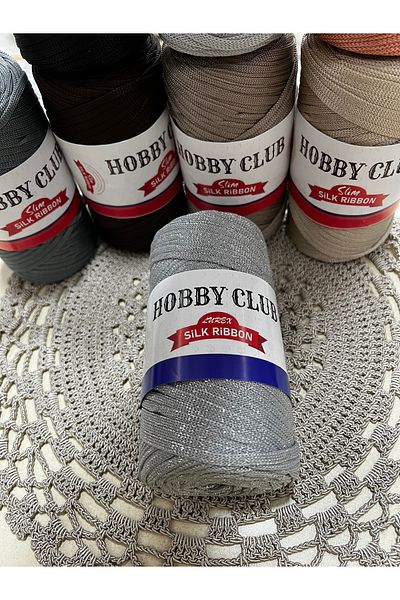 Hobby Μακρέμα με ασημί κορδέλα Clup