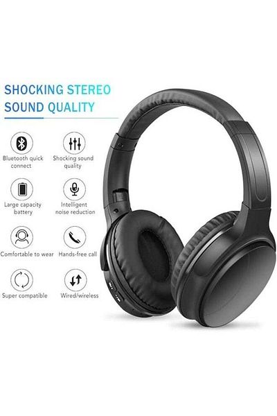 Sodo Wireless On-ear Headphones, Active Noise Cancelling Headphones Bluetooth 5.0