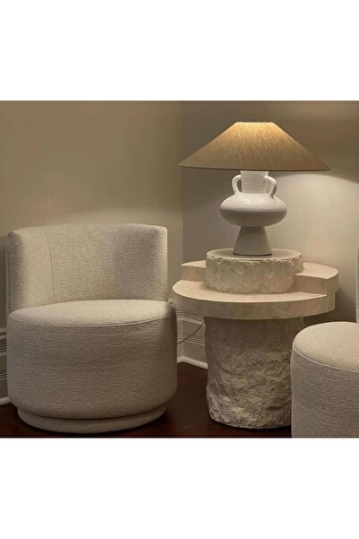 Sümeyra Marble Art Patlatma - Traverten Yan Sehpa