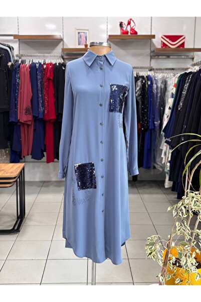 ALTIN KREASYON Pul Detaylı Tunik