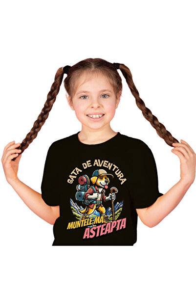 StoryGift Romania Tricou Copii cu Caine Animal Blanos Aventura Pe Munte Cu Ru...
