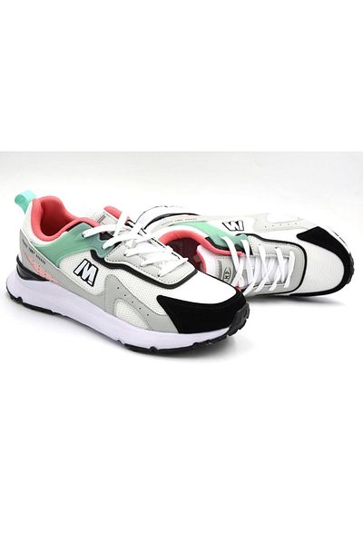 M.P. Daily Comfort Sole Lace-Up Sports Shoes Unisex Gray White