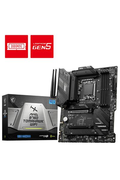MSI Intel B760 Tomahawk WiFi DDR5 Socket 1700 - 7000 MHz OC ATX Gaming Motherboard