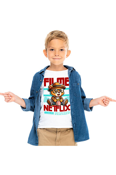 StoryGift Romania Tricou Copii cu Urs Brun Maro Cu Ochelari De Vedere Si Popc...