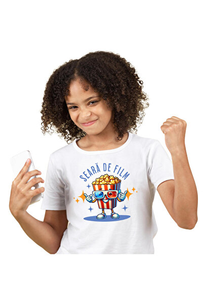 StoryGift Romania Tricou Copii cu Cutie De Popcorn Cu Ochelari 3D Film Seara ...