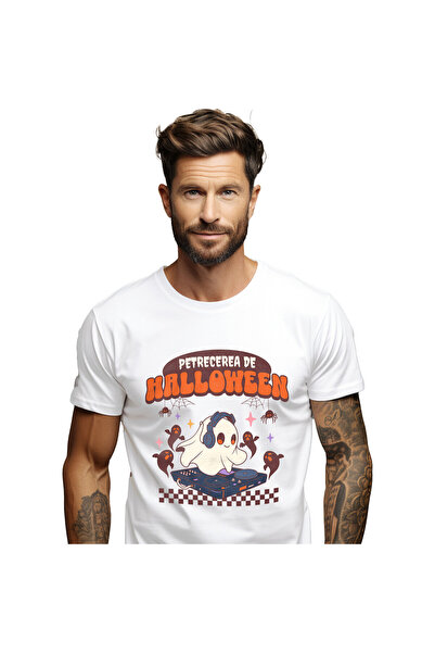 StoryGift Romania Tricou Barbati cu Fantoma Dj Petrecere de Hallowen Sarbator...