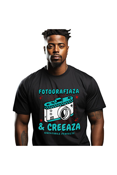 StoryGift Romania Tricou Barbati cu Aparat Foto Vintige Creativitate Hobby Fo...