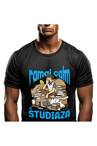 StoryGift Romania Tricou Barbati cu Baiat Extenuat Cascand Somn Teanc De Cart...