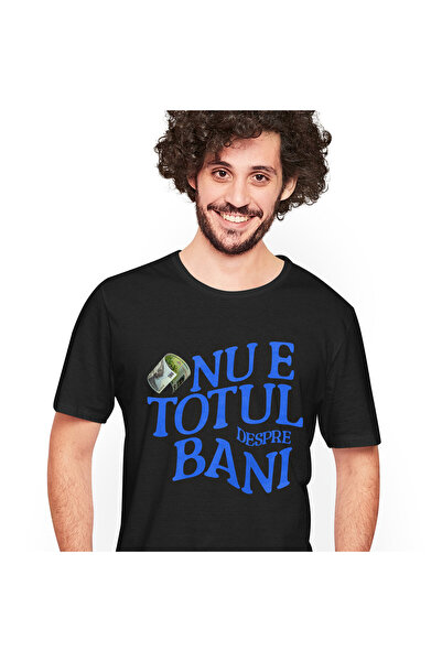 StoryGift Romania Tricou Barbati cu Bancnota 500 lei Mihai Eminescu In Aer, F...