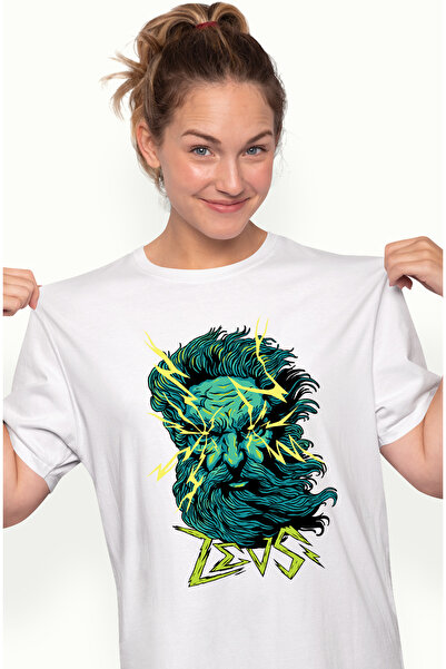 StoryGift Romania Tricou Femei Zeus Nervos, cu imprimeu pe Fata, 100% Bumbac,...