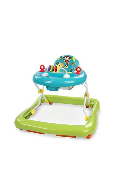 Bright Starts Giggling Safari – Jungle-themed Baby Walker With Toy Station, 6 Months